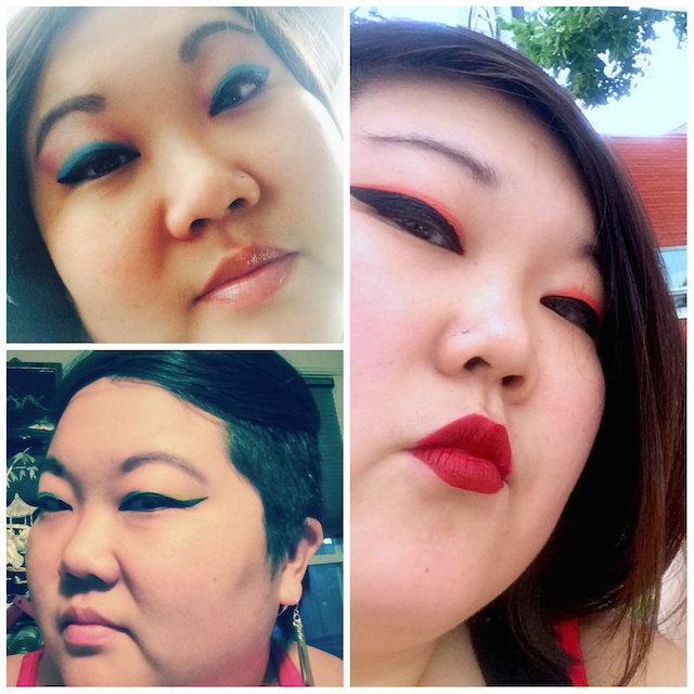 Contributing editor, KaeLyn Rich, feels like she's 32 with these bright, bold summer eye looks.
