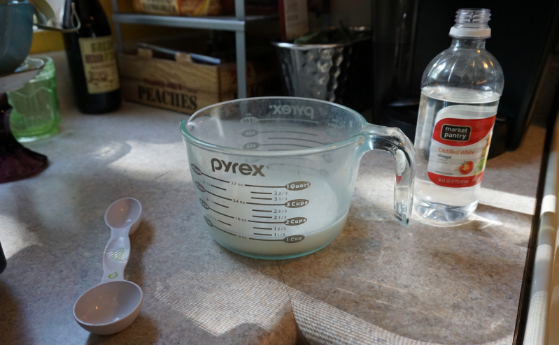 Making my own buttermilk stuff!