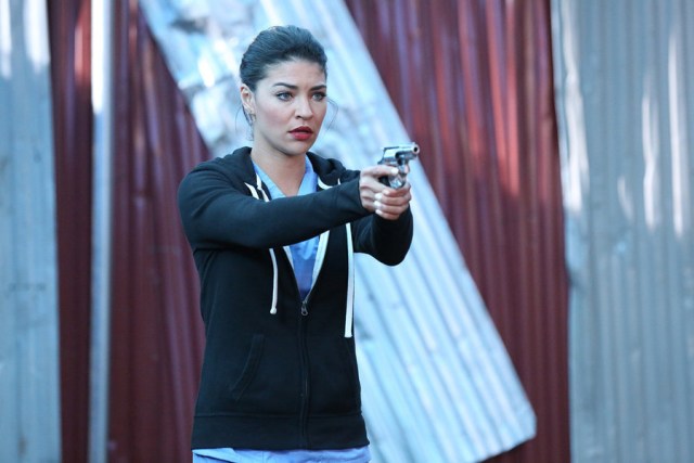 COMPLICATIONS -- "Relapse" Episode 107 -- Pictured: Jessica Szohr as Gretchen Polk -- (Photo by: Quantrell Colbert/USA Network)