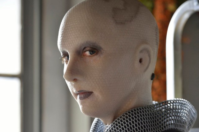 DEFIANCE -- "Ostinato in White" Episode 309 -- Pictured: Trenna Keating as Doc Yewll -- (Photo by: Ben Mark Holzberg/Syfy)