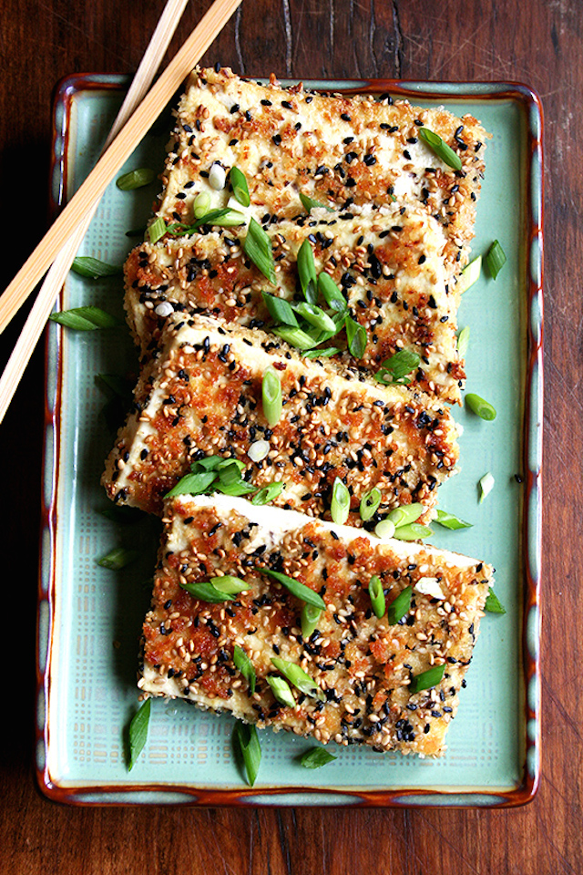 Sesame-Crusted Tofu with Nuoc Cham