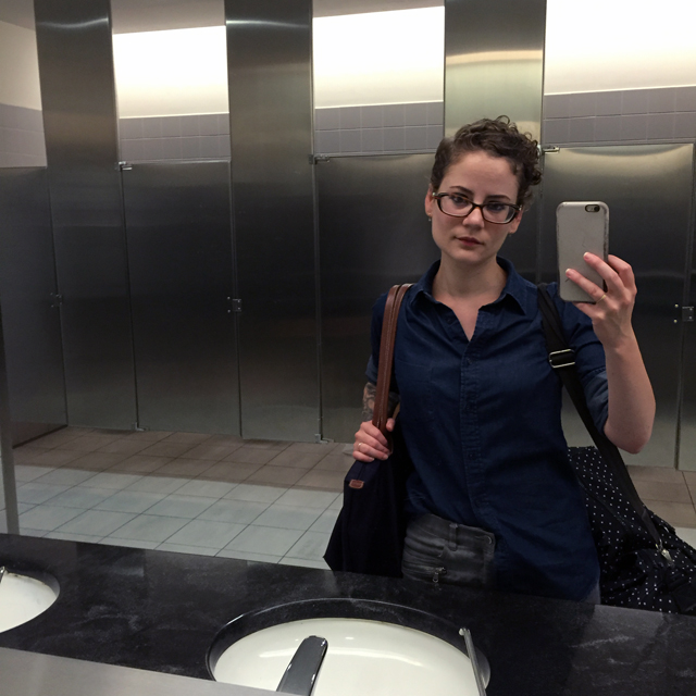 i took this 5:30 am airport bathroom selfie just for you