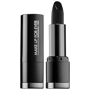 Makeup Forever Black Satin Lipstick http://www.sephora.com/rouge-artist-intense-P268702?skuId=1261940