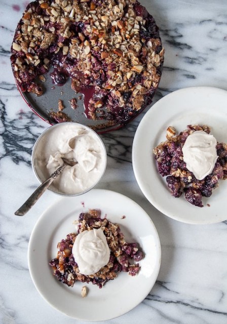 mixed-berry-streusel-pie-with-coconut-ginger-whipped-cream