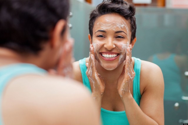 CWACRF Woman washing face