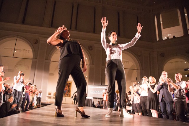 Anita Dolce Vita (left) and Dez Irani (right) take a bow to raucus applause after thursday night's show.