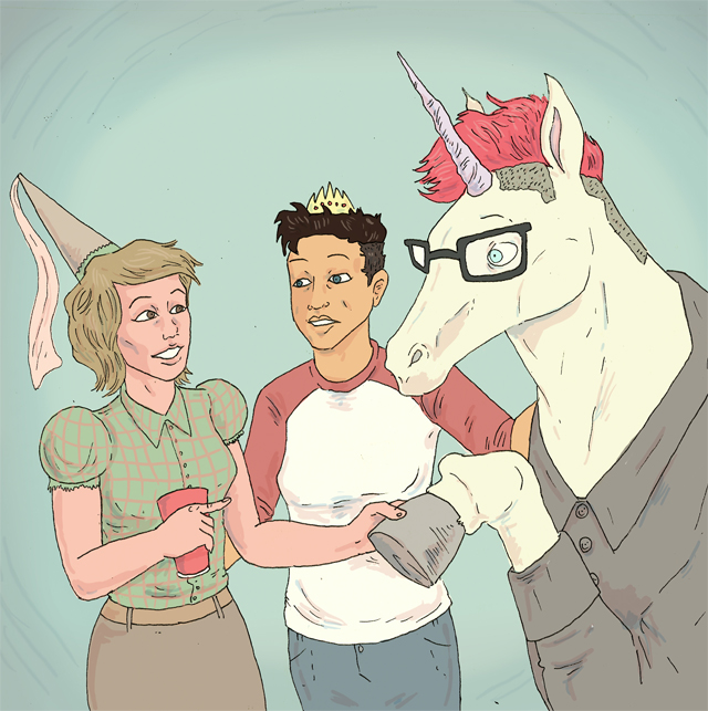 Illustration by Rory Midhani via Oh Gay Cupid! Your New Best Friend Awaits