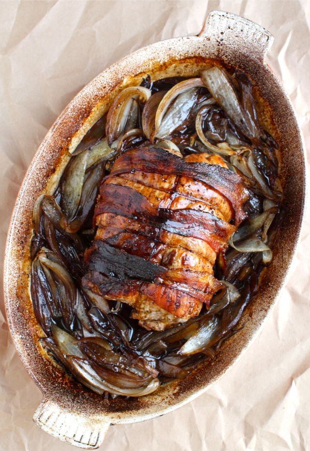 Roast Pork & Caramelized Balsamic Onions