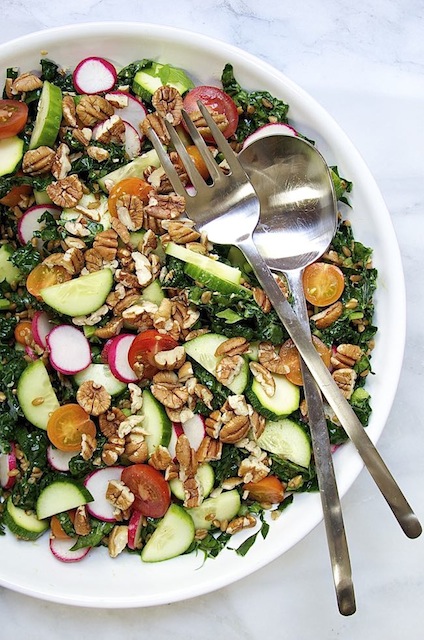 raw-vegetable-and-farro-salad-with-pecans