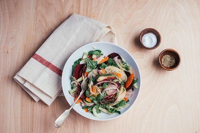 shaved-vegetable-salad-with-apples-and-lemony-tahini-dressing