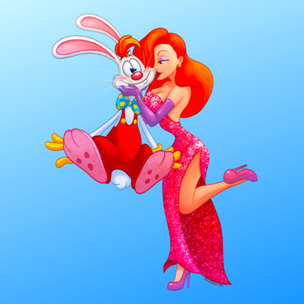 jessica rabbit and roger rabbit halloween couples costume