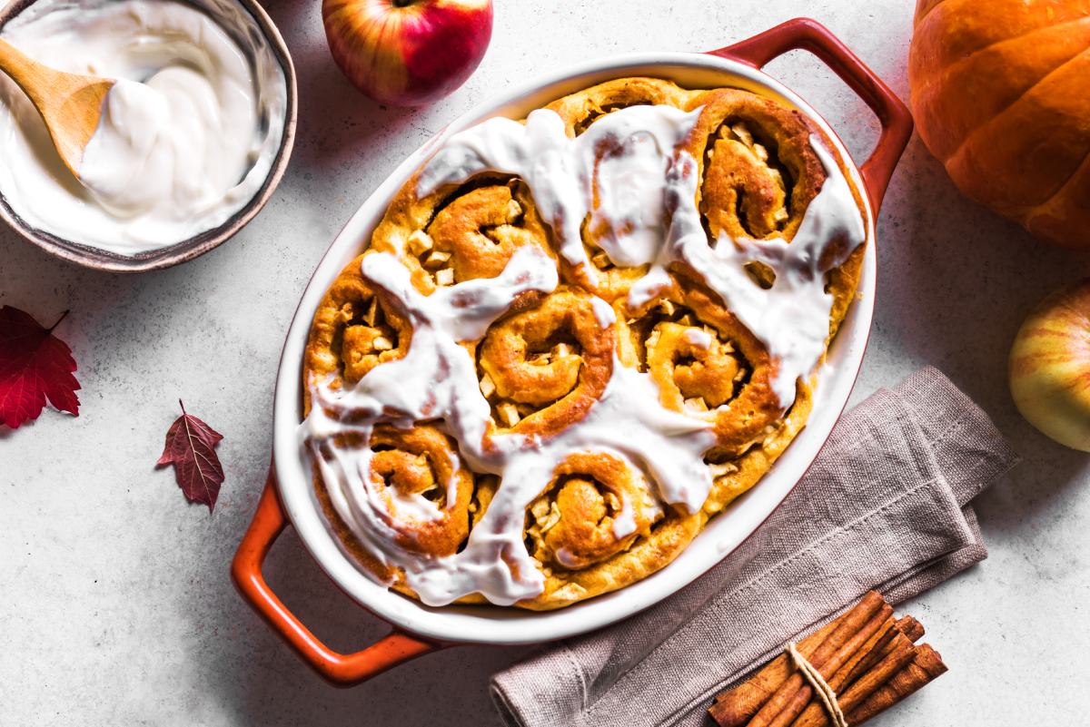 Halloween recipes: A tin of pumpkin cinnamon rolls