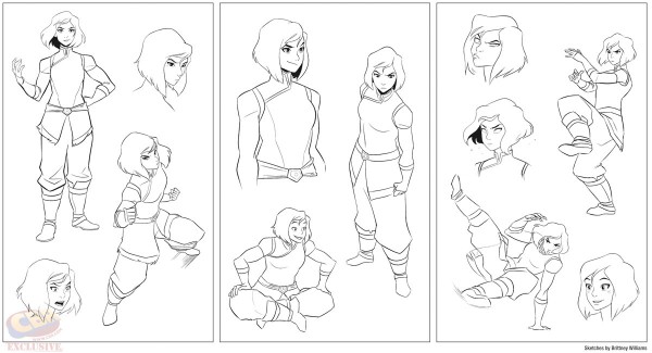 Some of Williams' terrific Korra art via Comic Book Resources.