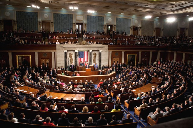 President Barack Obama delivers a health care address to a joint session of Congress at the United States Capitol in Washington, D.C., Sept. 9, 2009. (Official White House Photo by Lawrence Jackson) This official White House photograph is being made available only for publication by news organizations and/or for personal use printing by the subject(s) of the photograph. The photograph may not be manipulated in any way and may not be used in commercial or political materials, advertisements, emails, products, promotions that in any way suggests approval or endorsement of the President, the First Family, or the White House.