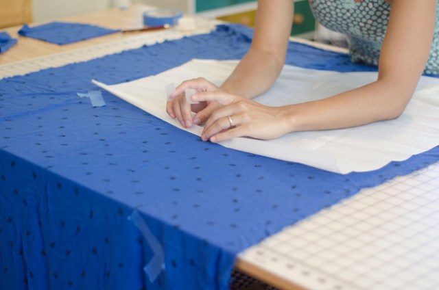 Me working on a dress that I am wearing in the next photo. photo by Claire J Savage