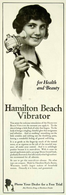 Hamilton Beach Vibrator, 1920, no source.