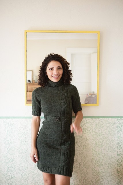 This is the first dress I ever knitted and I love it. Photo courtesy of Robin Roemer.