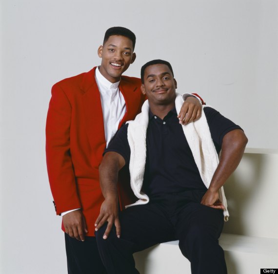 THE FRESH PRINCE OF BEL-AIR -- Season 5 -- Pictured: (l-r) Will Smith as William 'Will' Smith, Alfonso Ribeiro as Carlton Banks -- Photo by: Gary Null/NBCU Photo Bank