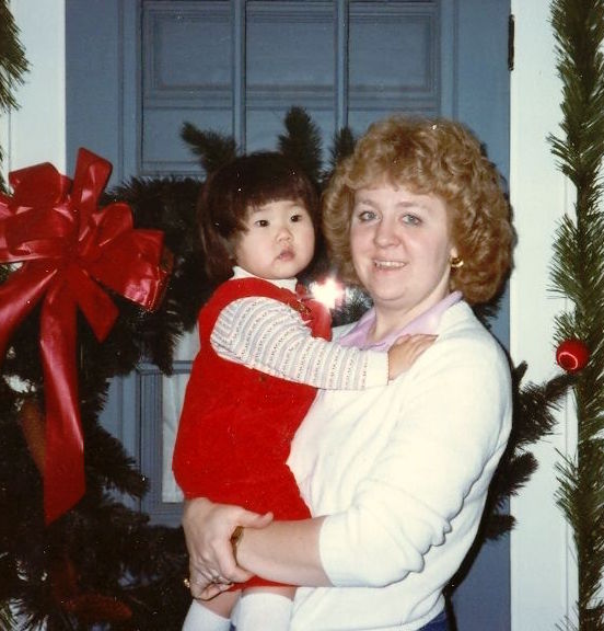 Me and my mom, 1984 (my first Xmas in the U.S.).