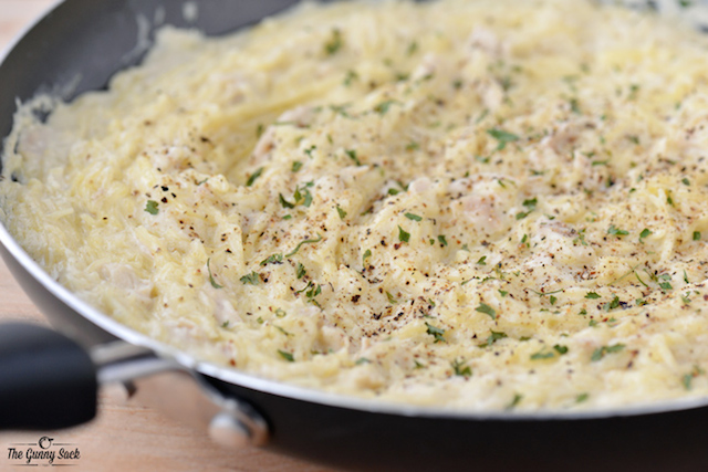 Chicken Alfredo Spaghetti Squash