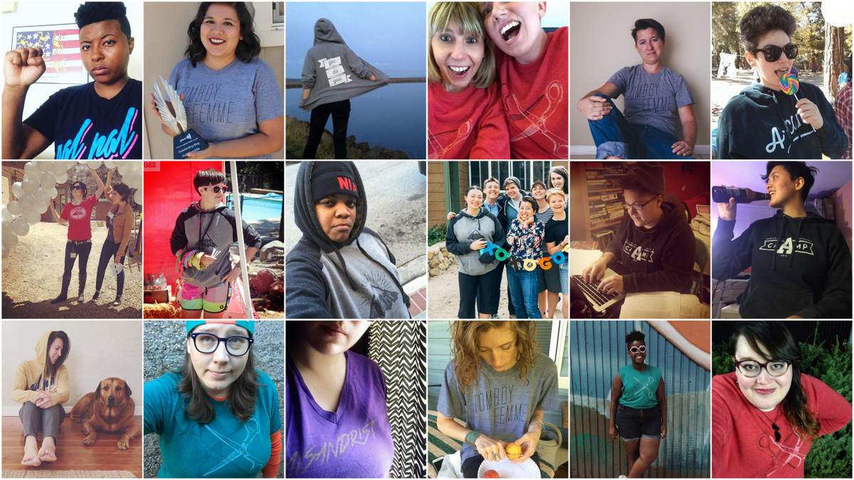 1st row L to R: Brittani, Yvonne + GLAAD Award, Beth, Riese + Abby, Nikki, Carmen 2nd row L to R: Stef, Maddie, Carolyn W, Laura, Gabby, Cameron 3rd row L to R: Alex, Heather, Rachel, Laneia, Lydia, Mey