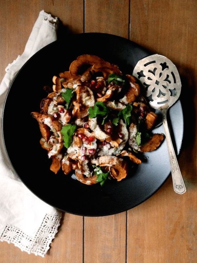 ROASTED DELICATA SQUASH WITH MEYER LEMON VINAIGRETTE