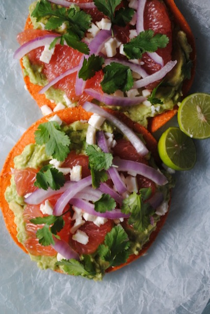 avocado-grapefruit-tostadas