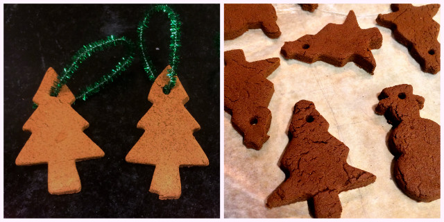 You can cut them into any shape you want! Like cats! I made cat ornaments. I also made a couple funny-looking bunnies.