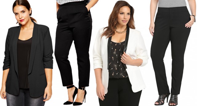 ASOS Curve Crepe BlazerASOS Curve Cigarette TrousersFaux Leather Trim BlazerJetsetter Straight Trouser