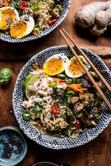 30-Minute-Chicken-Ramen-with-Miso-Roasted-Brussels-Sprouts-Ginger-Butter-1