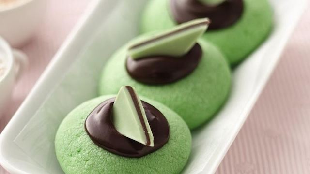 Chocolate Mint Thumbprints