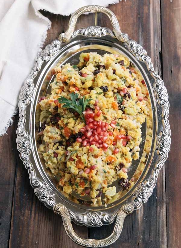 Pomegranate Cornbread Stuffing