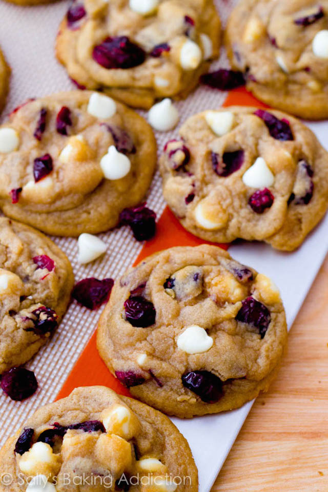 Soft-Baked White Chocolate Chip Cranberry Cookies