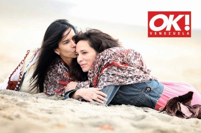 Patricia kisses her now-ex-girlfriend, Ileanna Simancas