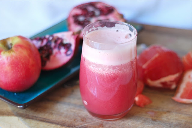 The Pink Lady With Pomegranate and Grapefruit