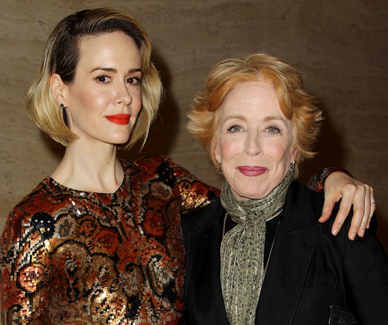 Holland Taylor with her girlfriend Sarah Paulson