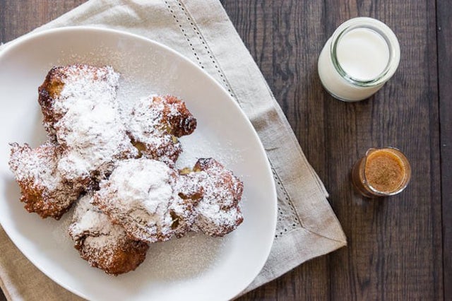 Banana Fritters with Vanilla Caramel Sauce