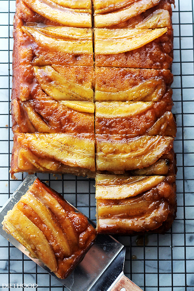 Bananas Foster Upside Down Cake