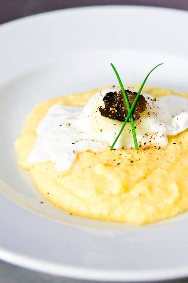 Black Truffle and Cheese Grits