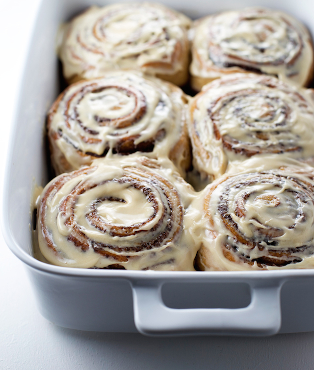 Coffee Cinnamon Rolls with Coffee Cream Cheese Frosting