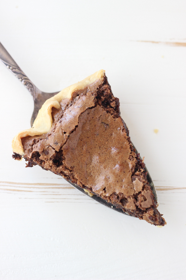 Espresso Brownie Pie