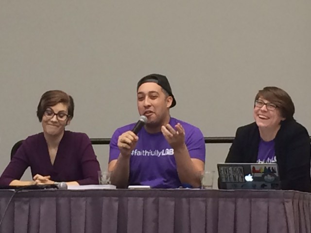 Samantha Field, Eliel Cruz and Sarah Moon shared strategies for how the church can and must be more inclusive of bisexuals.