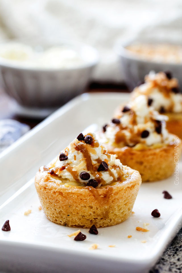 Mini Banana Coconut Cream Pies