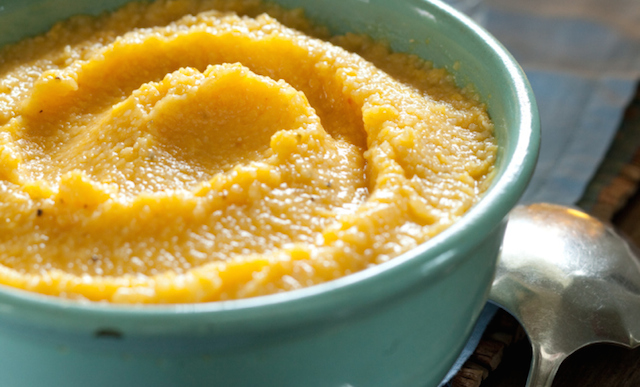 Pumpkin Cheddar Grits