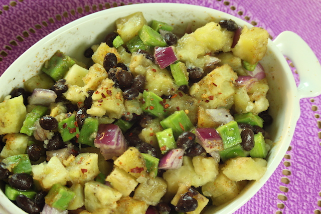 Sweet Potato, Black Bean and Nopales Salad