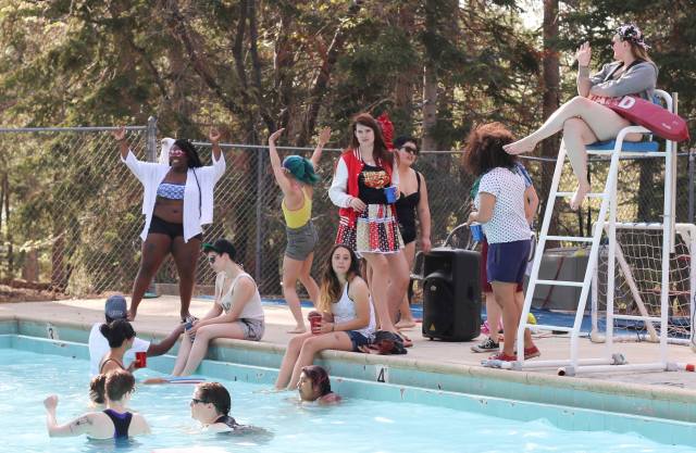 pool partying // photo by Taylor Hatmaker