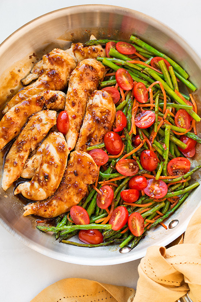 One Pan Balsamic Chicken and Veggies