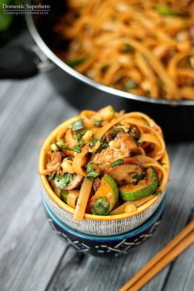 One Pot Spicy Thai Noodles