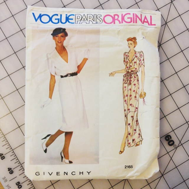A vintage Vogue pattern by designer Givenchy; I recently wore this dress to a fundraiser.