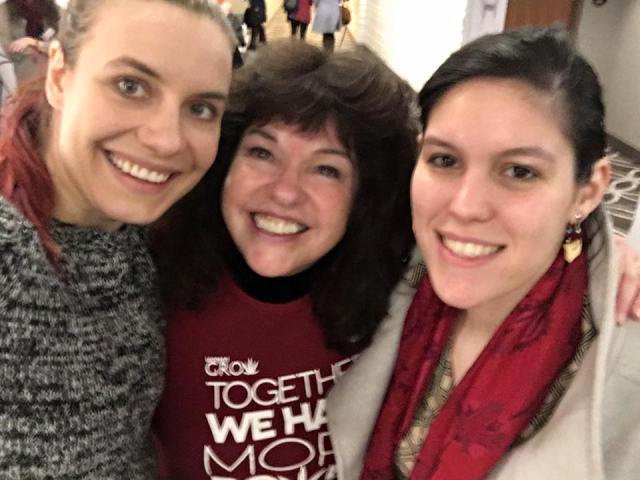 Left to right: Melissa Meyer, HealthMJ, Lynnette Shaw, the 1st owner of a legal cannabis dispensary, and the author, Mia, HealthMJ